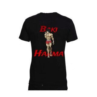 BAKI HANMA TSHIRT WITH QUOTE AND BOTH SIDE PRINT