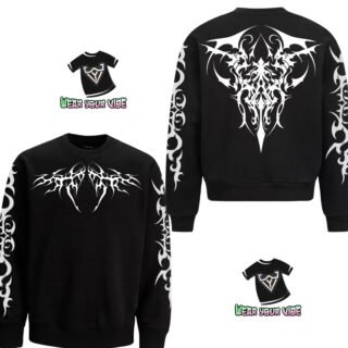 METALLIC PATTERN SWEATSHIRT