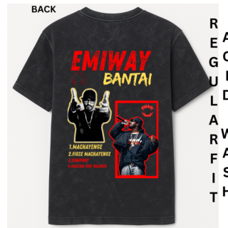 EMIWAY ACIDWASH REGULAR FIT TSHIRT