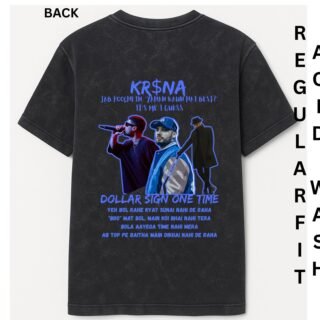 KRSNA ACIDWASH REGULAR FIT TSHIRT
