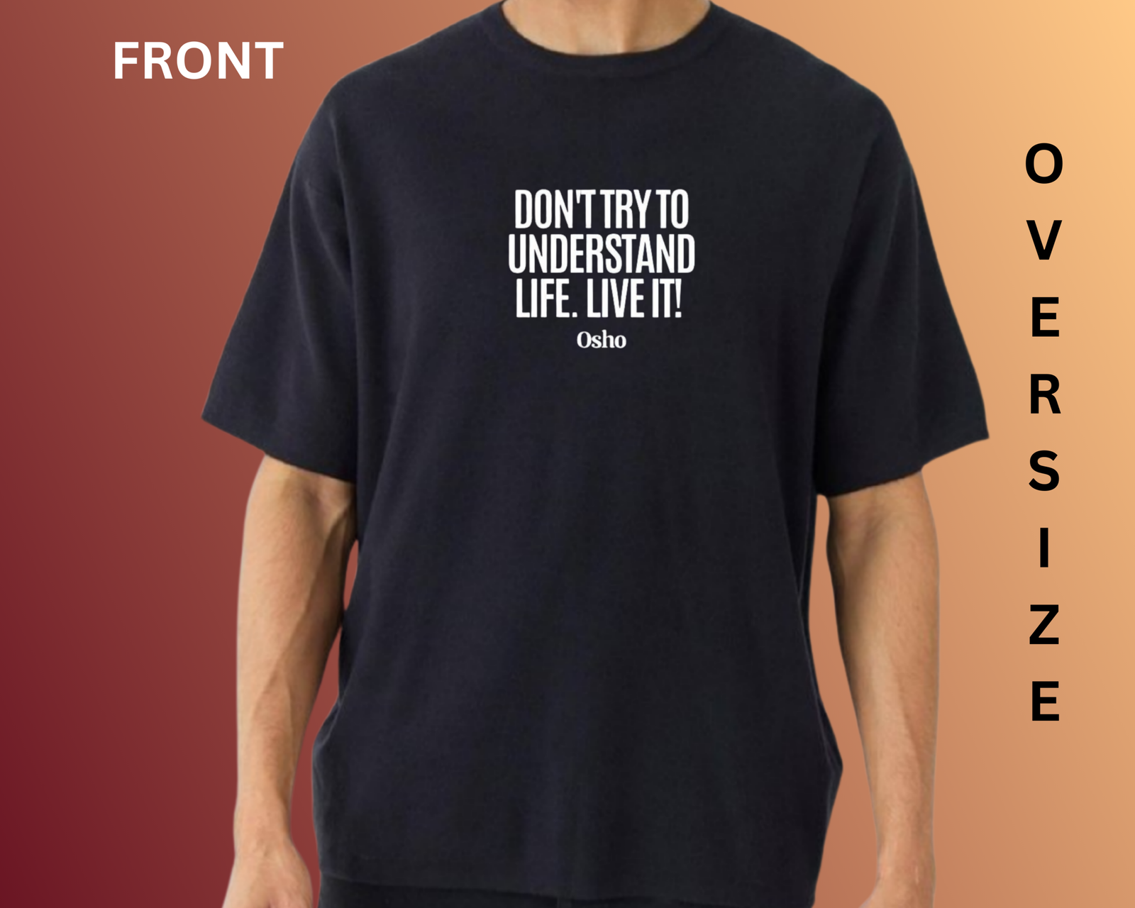 OSHO SPREADING LOVE OVERSIZE TSHIRT - Image 2