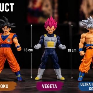 Dragon Ball Z Goku, Vegeta & Ultra Instinct Goku Premium Figure Combo Set – Wear Your Vibe